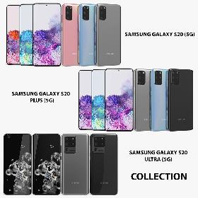 3D Samsung Galaxy S20 Family Collection model